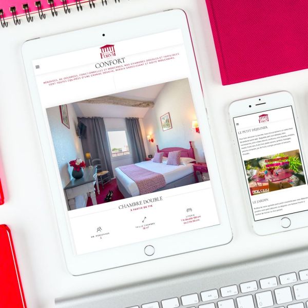 Création site internet Responsive pour Hôtel, Lueur Externe Agence web à Grasse, 06