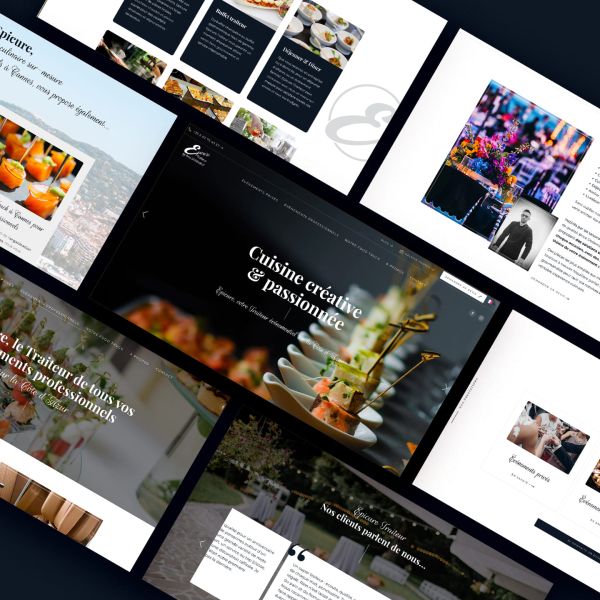Développement Site web à Grasse, 06, pour Traiteur, Agence Web Lueur Externe