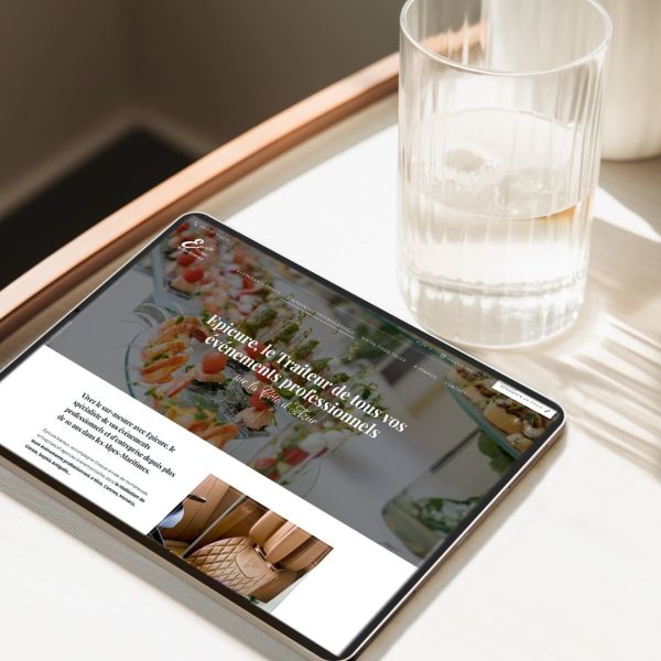 Création Site internet à Grasse, 06, pour Traiteur, Agence digitale Lueur Externe