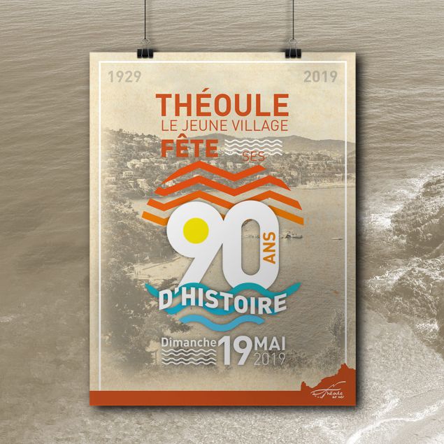 Création affiche mairie de théoule 06 agence de communication