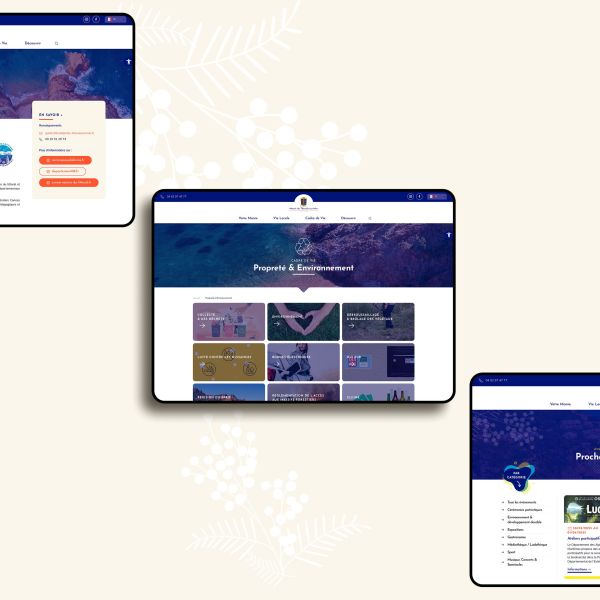 création site internet mairie de théoule sur mer 06 agence digitale lueur externe