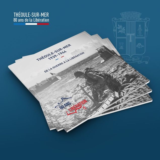 Création livre 2nde Guerre mondiale pour la mairie de Théoule sur Mer, Alpes Maritimes Agence de com' lueur externe