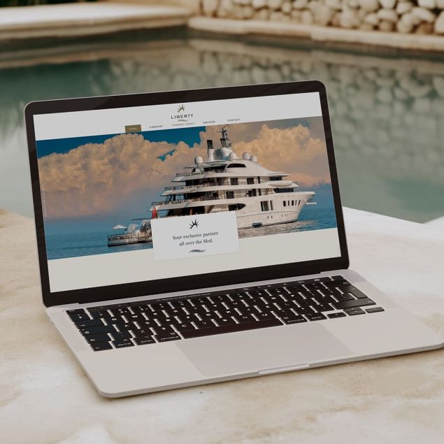 Développement de site Internet à Cannes pour Liberty Yachts par Lueur Externe Agence web