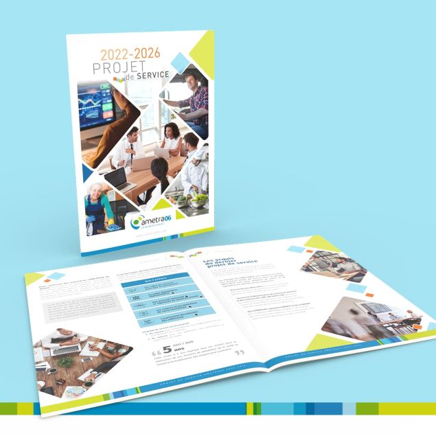 Création brochure Nice, Agence de Communication Lueur Externe