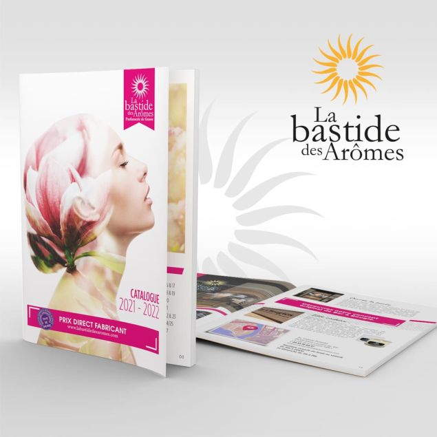 Création et mise en page d'un catalogue de Parfumeur Grasse Côte d'azur
