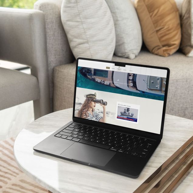 Développement de site Web à Cannes pour Liberty, par Lueur Externe Agence digitale dans les alpes maritimes