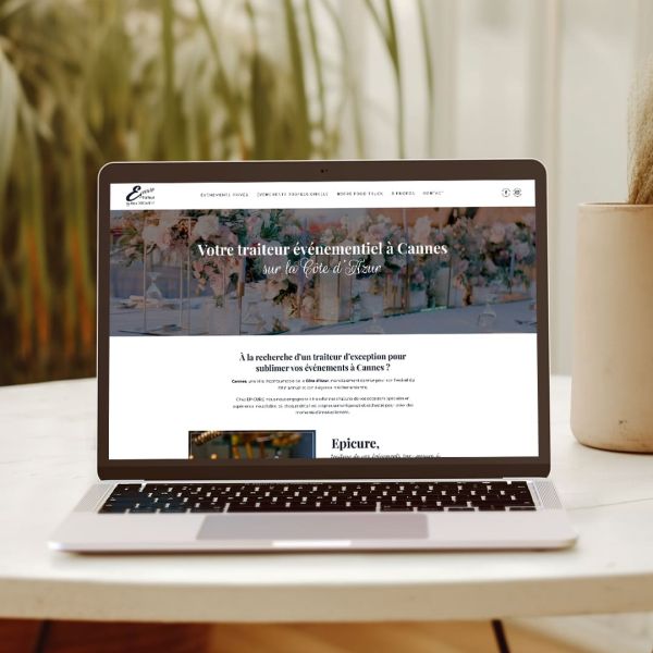 Création Site web à Grasse, 06, pour Traiteur, Agence digitale Lueur Externe