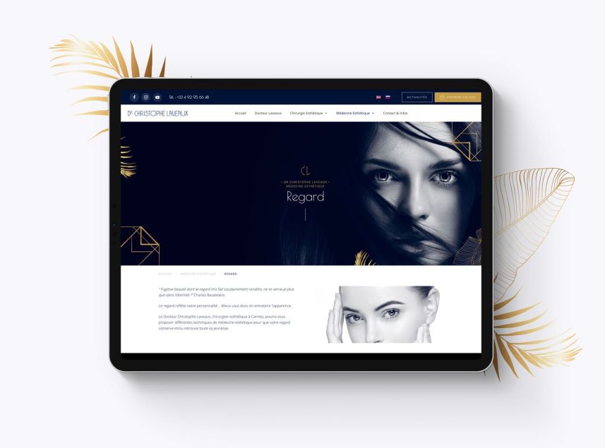 Création site internet Chirurgien Esthétique à Cannes, Alpes Maritimes
