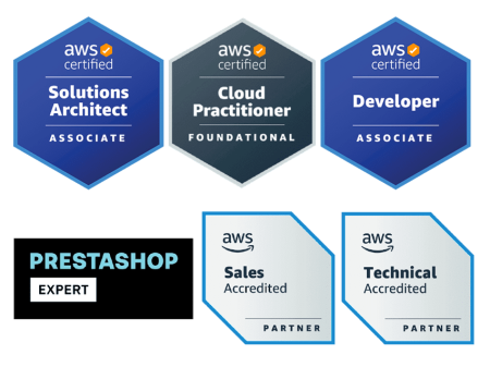 Agence Web à Grasse et Cannes certifiée AWS et Prestashop