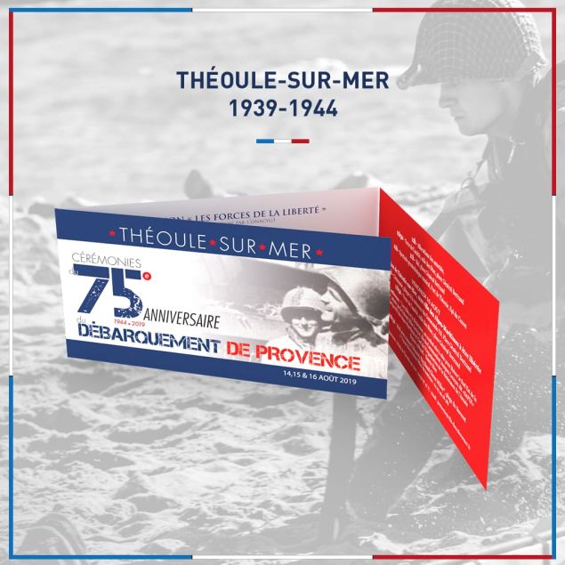 Création support de communication mairie, invitation, théoule sur mer 06 agence de com